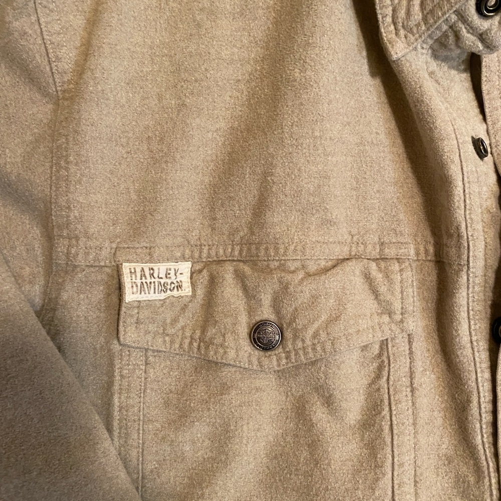 Harley Davidson snap button down shirt - Picture 2 of 6